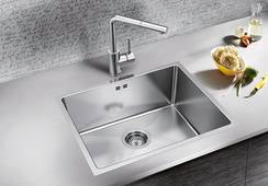 BLANCO QUATRUS R15 500-IU Premium Stainless Steel Kitchen Sink | Inset & Undermount Installation (235642)