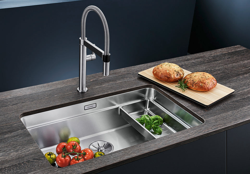 BLANCO ETAGON 700-U Premium Undermount Stainless Steel Kitchen Sink with Multifunctional Rails (524270)