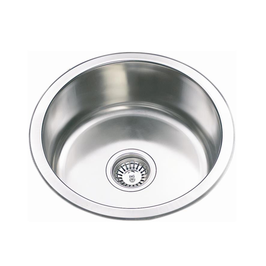 Monic i-430-R Inset Mount Round Bowl Stainless Steel Sink