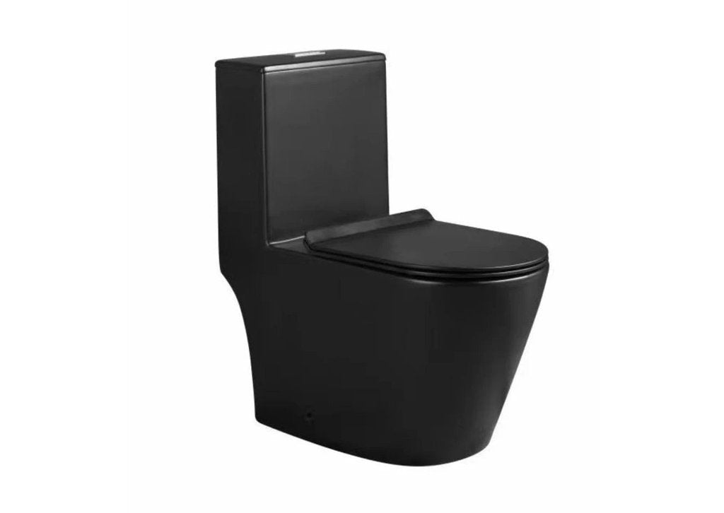 VASILE Toilet Bowl (Rimless Black) (V-598)