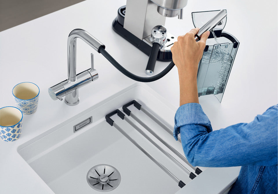 BLANCO FONTAS-S II Filter Pull-Out Kitchen Tap PVD Steel (525199)