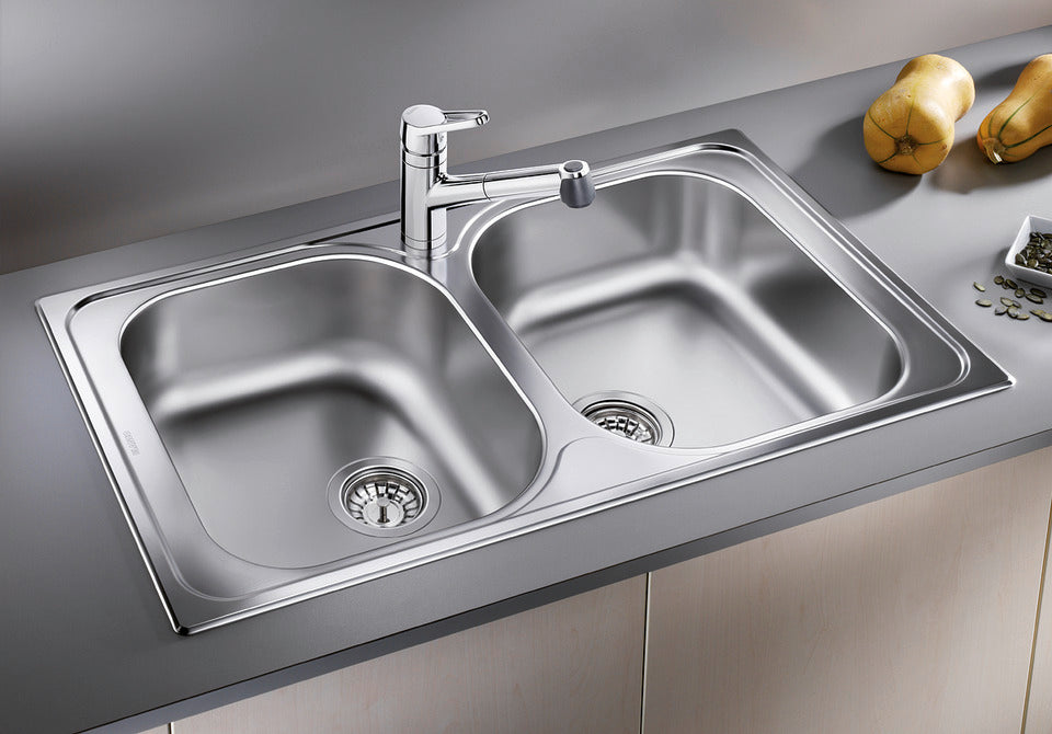 BLANCO TIPO 8 Premium Stainless Steel Double Bowl Kitchen Sink (511924)