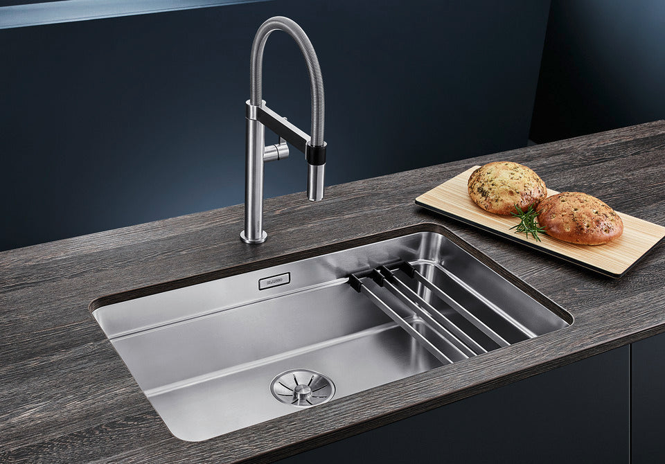BLANCO ETAGON 700-U Premium Undermount Stainless Steel Kitchen Sink with Multifunctional Rails (524270)