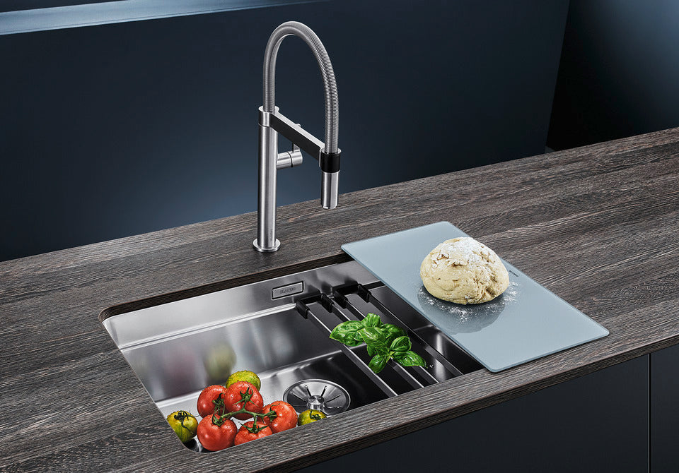 BLANCO ETAGON 700-U Premium Undermount Stainless Steel Kitchen Sink with Multifunctional Rails (524270)