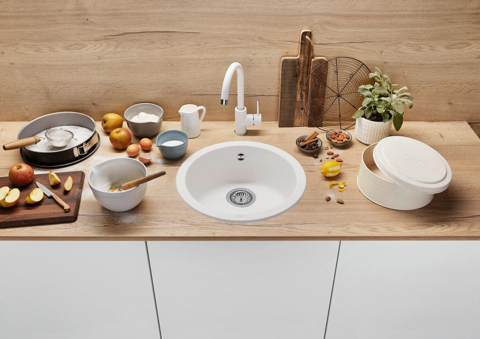 BLANCO RONDO SILGRANIT Round Kitchen Sink - Black  (525959)