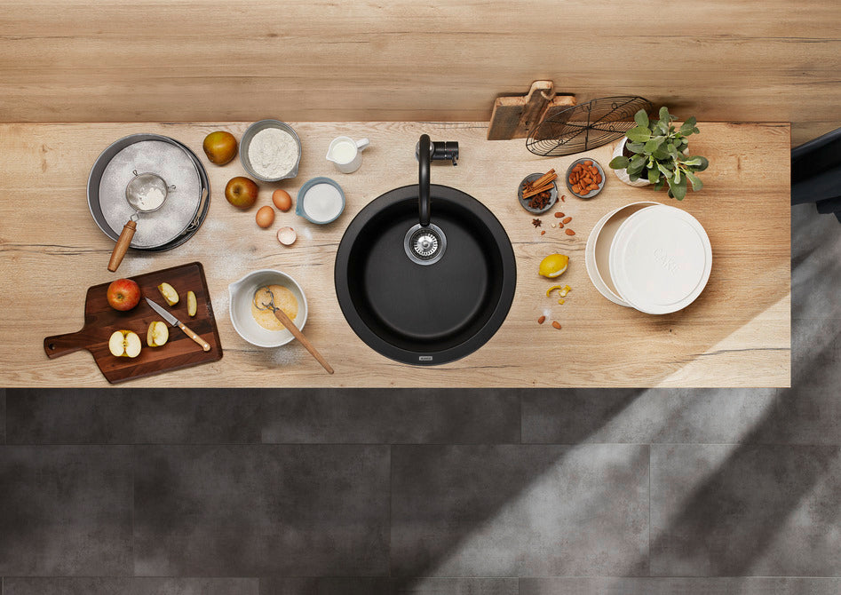 BLANCO RONDO SILGRANIT Round Kitchen Sink - Black  (525959)