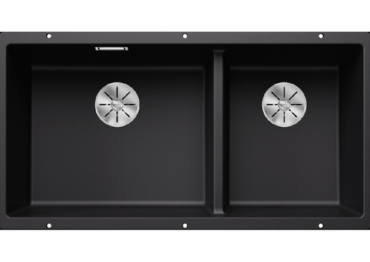 BLANCO SUBLINE 480/320-U SILGRANIT Undermount Double Bowl Kitchen Sink (525993)