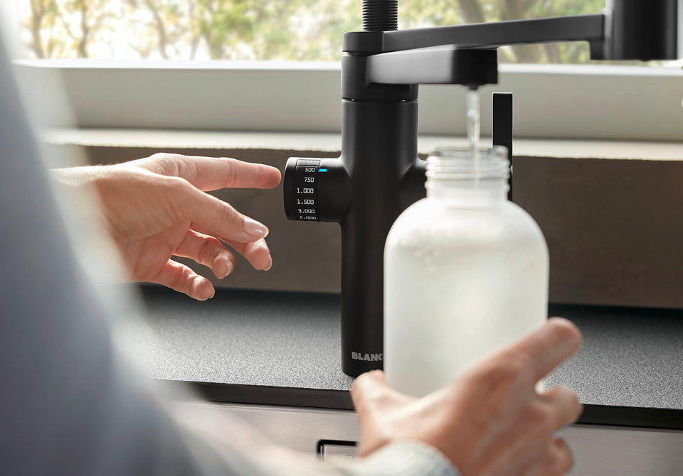 BLANCO drink.filter EVOL-S Pro Black Matt Filter Kitchen Tap (526636)