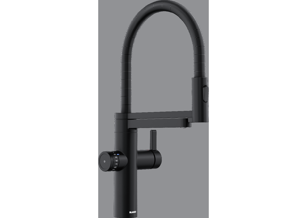 BLANCO drink.filter EVOL-S Pro Black Matt Filter Kitchen Tap (526636)