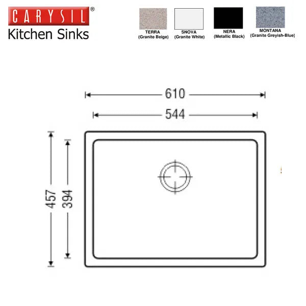 CARYSIL – Big Bowl Kitchen Sink