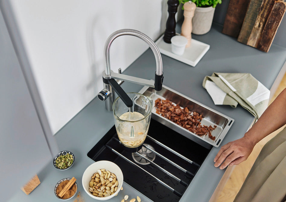 BLANCO drink.filter EVOL-S Pro Satin Gold Kitchen Tap (527430)