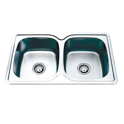 Monic i-820 Stainless Steel Inset Mount Double Bowl Kitchen Sink